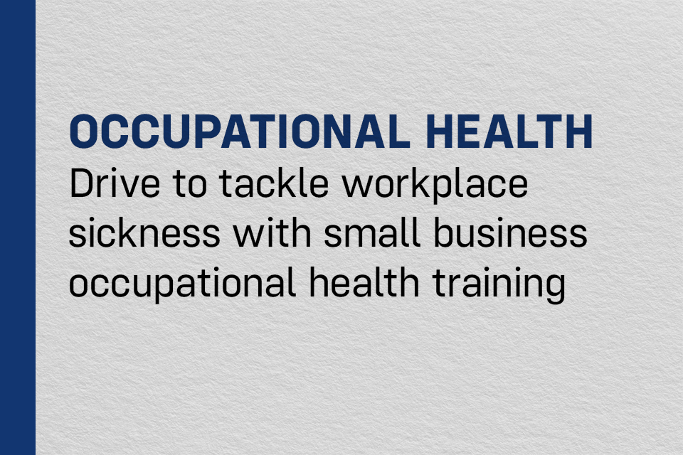 Küçük İşletmelerde İş Sağlığı Eğitimi ile İşyeri Hastalıklarıyla Mücadele