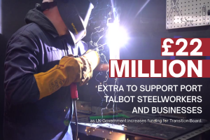 İngiltere Hükümeti, Port Talbot çelik işçileri ve işletmeleri için 22 milyon sterlin ek destek sağlıyor