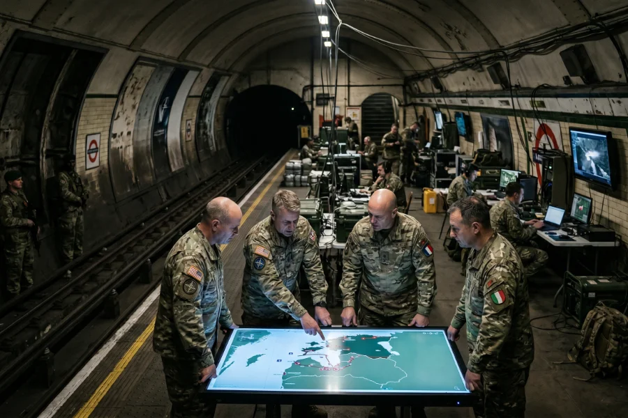 Londra'nın Derinliklerinde Savaş Hazırlığı: Terk Edilmiş Metro İstasyonu NATO Üssü Oldu