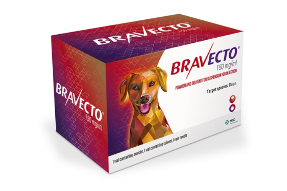 Bravecto 150 mg/ml Enjeksiyonluk Süspansiyon İçin Toz ve Çözücü (Köpekler) – KÜB Değişikliği