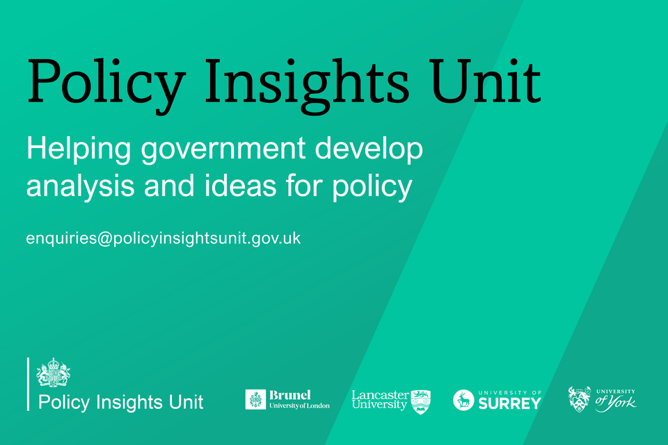 Policy Insights Unit: Temel Hizmetimize Yeni Bir İsim