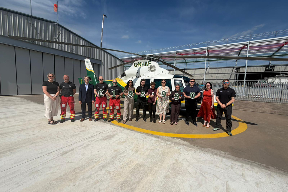 Sellafield fonu, Batı Cumbria'da hayat kurtaran hava ambulansı görevlerine destek sağlıyor
